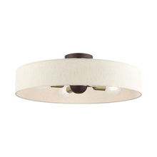  46038-07 - 4 Lt Bronze Semi Flush Mount