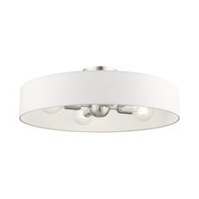  46928-91 - 4 Lt Brushed Nickel Semi Flush Mount