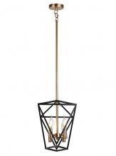 Vinci Lighting Inc. C1105-4AB/BK - Vita Chandelier Aged Brass/Black