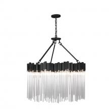  309P10MBFG - Matrix 10-Lt Pendant - Matte Black/French Gold