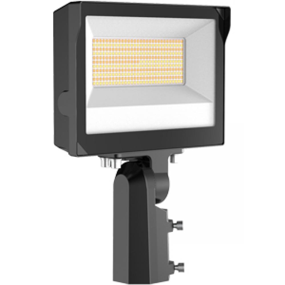 LED FLOOD LIGHT 60/80/100W 15806LM 120-347V 3000/4000/5000K SLIPFITTER/YOKE MOUNTS BLACK