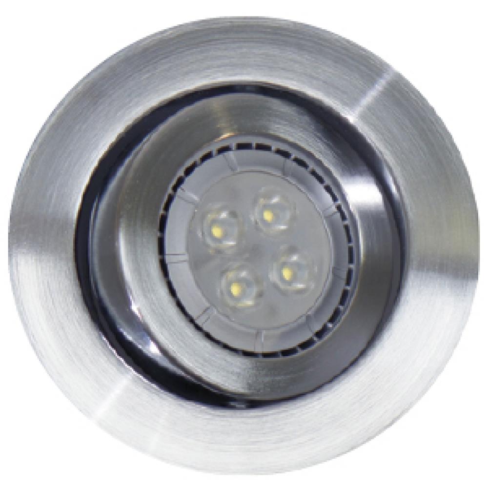 TRADITIONAL RECESSED FIXTURES TRIMS 3IN ROUND SATIN CHROME