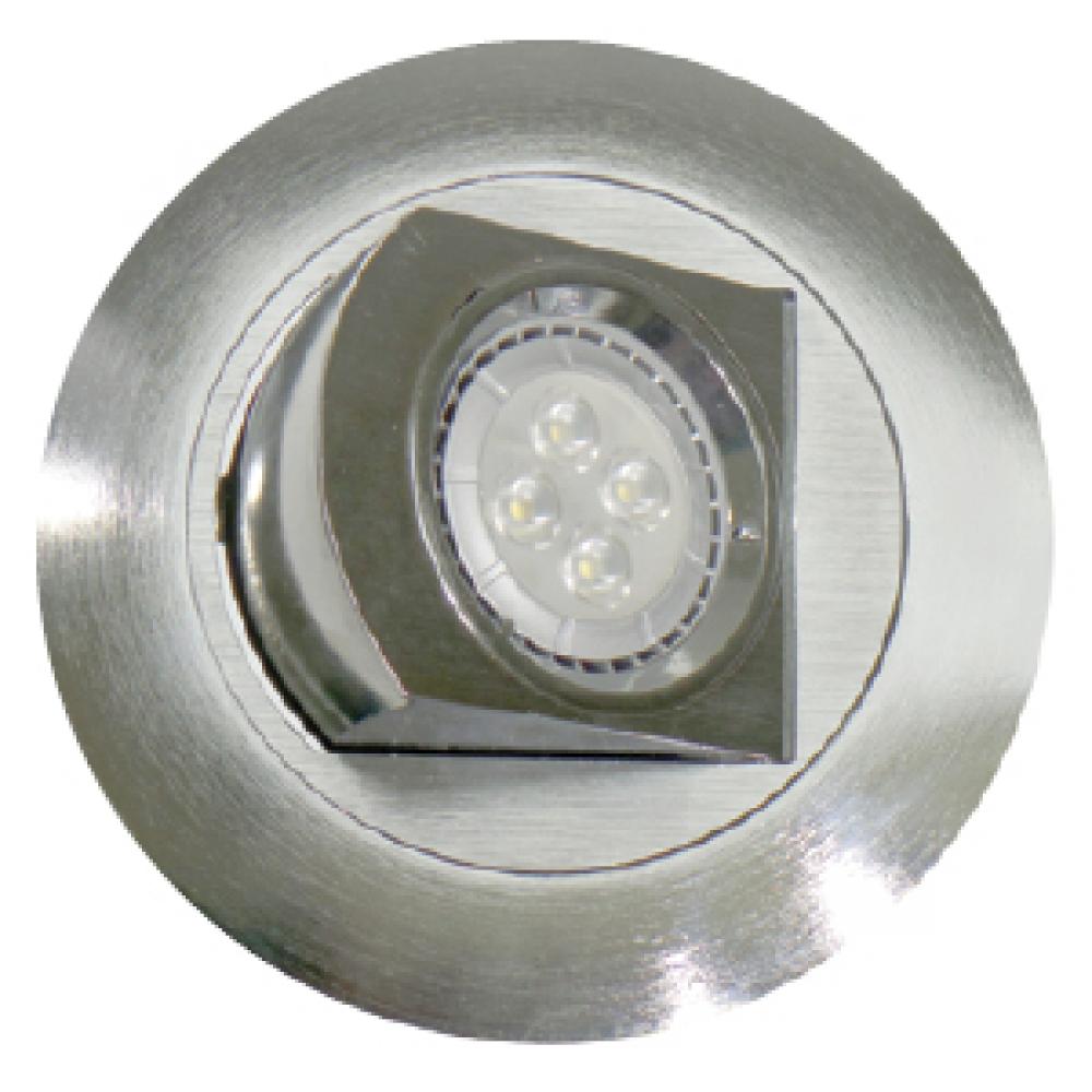 TRADITIONAL RECESSED FIXTURES TRIMS 4IN ROUND SATIN CHROME