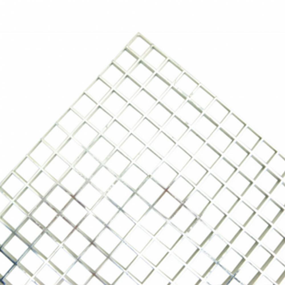 LOUVER EGGCRATE SILVER STYRENE 2x4FT 23-3/4 x 47-3/4in CUSTOM CUT STD