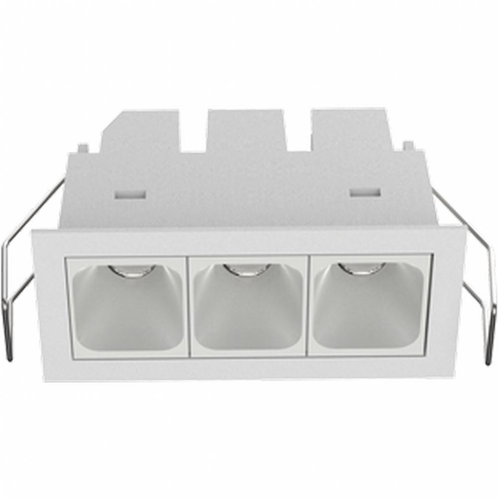 L3DOT RECESSED 3CELLS 30K 40DG 120-277V ND WH