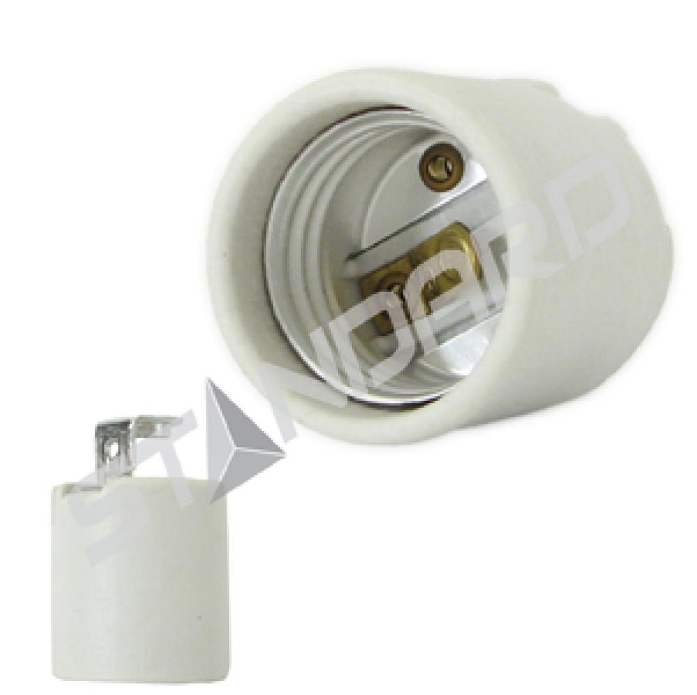 INCANDESCENT SOCKET E26 BASE PORCELAIN 1/2in HICKEY 24in LEADS ALSS 660W 250V STD