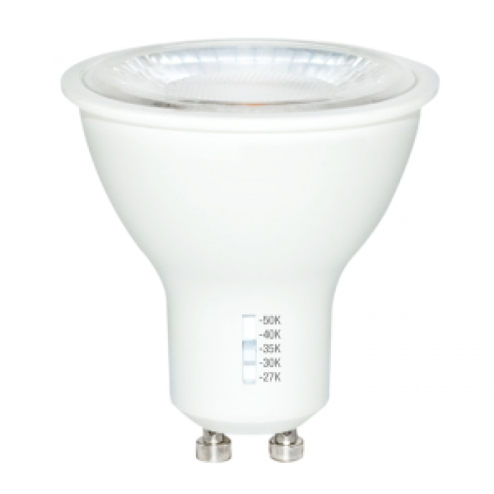 LED LAMP MR16 GU10 BASE 6.5W 500LM 120V 27K/30K/35K/40K/50K DIMMABLE 40° STANDARD