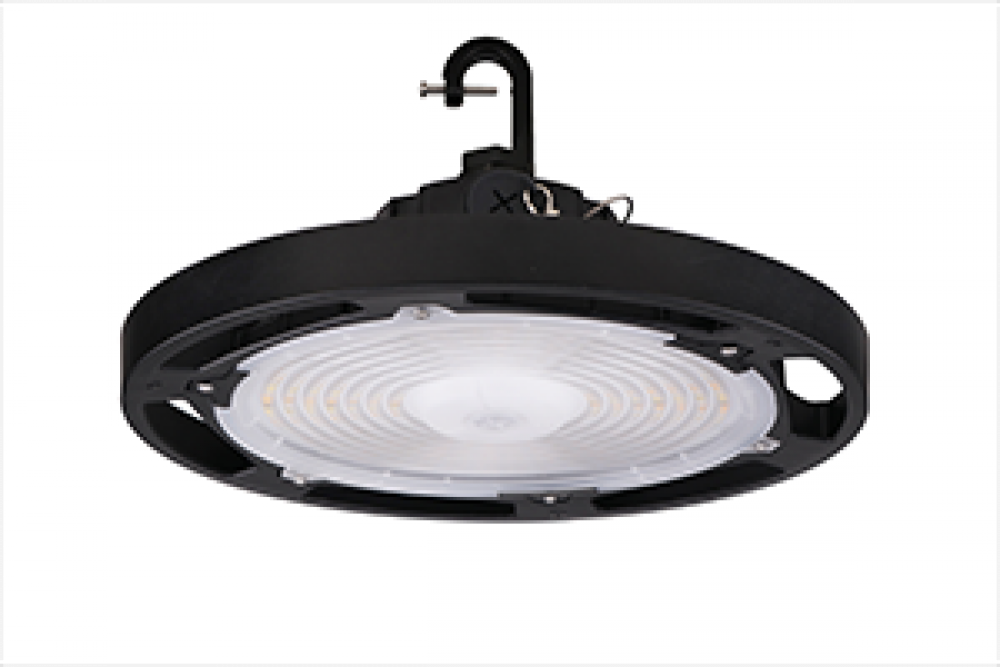 ROUND LED HIGHBAYS 120-347V 16000-24000LM 100/120/150W 35K/40K/50K BLACK HOUSING CHOICE