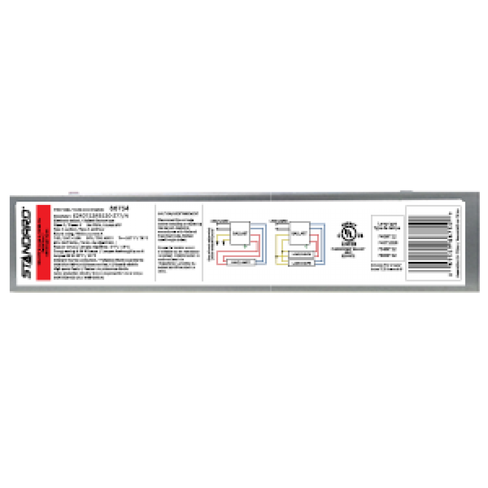 ELECTRONIC FLUORESCENT BALLAST 1-2 LAMPS T12 RAPID START (RS) 25-40W 120-277V NBF STD