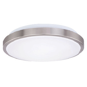 11 IN LED CEILING LUMINAIRE TRI-LEVEL 15 W 120 V 4000K BRUSHED NICKEL 1 148 LM ROUND