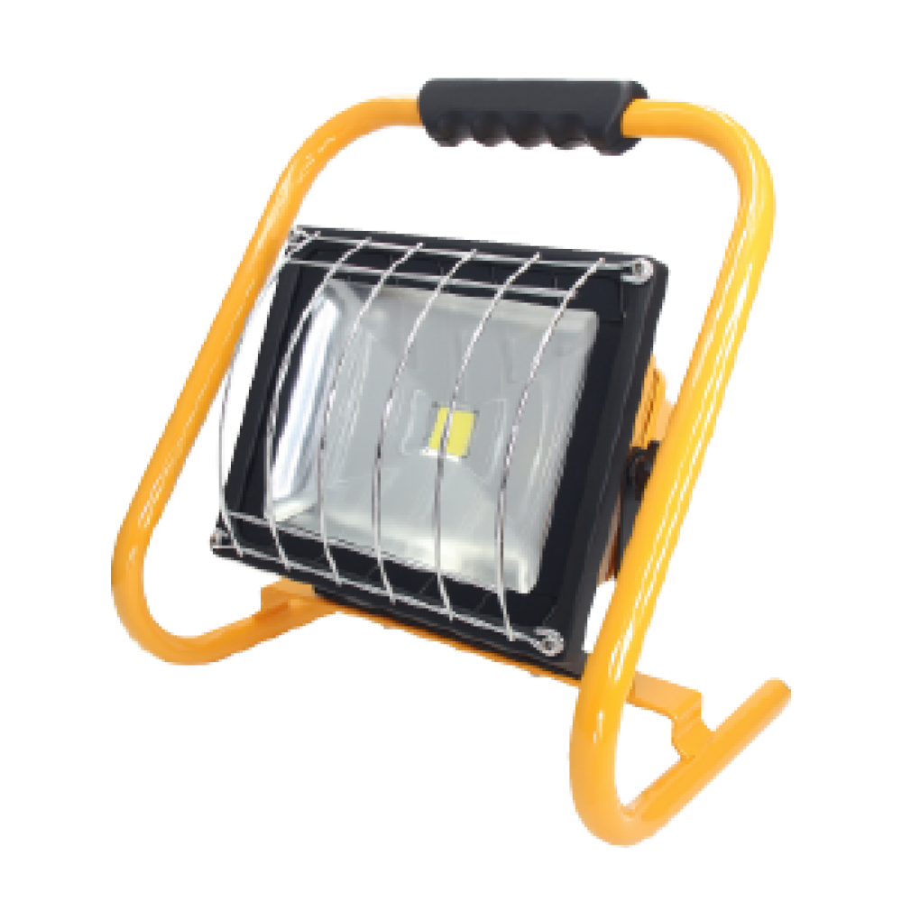 50W LED BATTERY POWERED PORTABLE FLOOD LIGHT 3250LM COOL WHITE