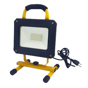 30W AC LED PORTABLE FLOOD LIGHT 3200LM COOL WHITE 5FT POWER CORD