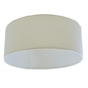 11 IN LED CEILING SHADE FOR TRADITIONAL BEIGE ROUND DRUM