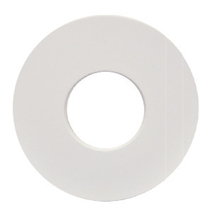 GIMBAL TRIM 4IN WHITE FLAT ROUND