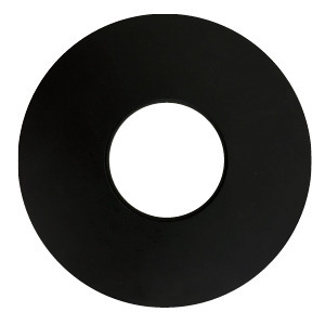 GIMBAL TRIM 4IN BLACK FLAT ROUND