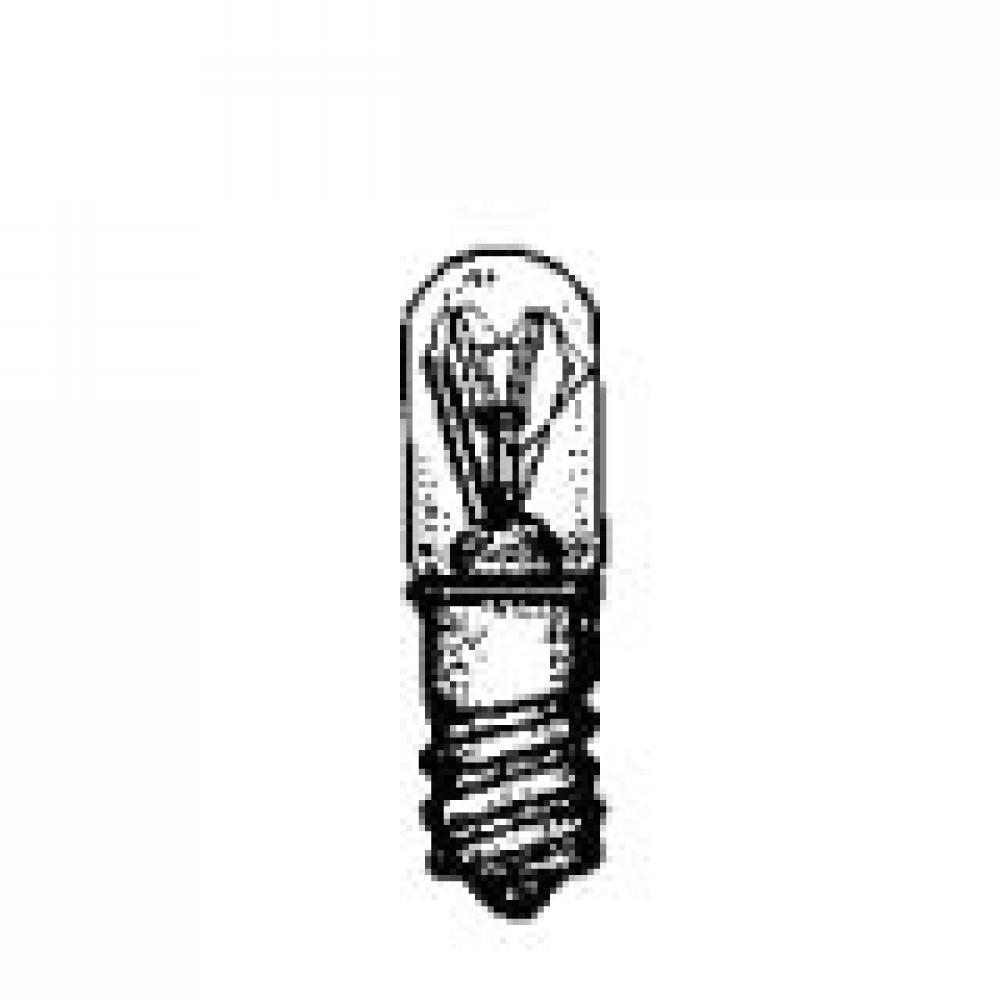 MINIATURE LAMP ANSI:SP-106U T-3.25 240V 0.017A 4W MINIATURE SCREW E10 CL EAR STD