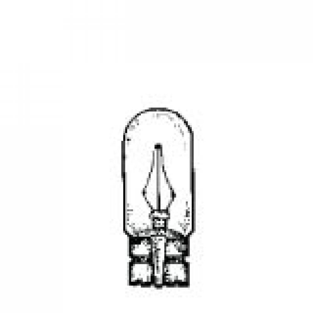 MINIATURE LAMP ANSI:184 T-3.25 14V 0.24A 3.36W WEDGE CLEAR STD