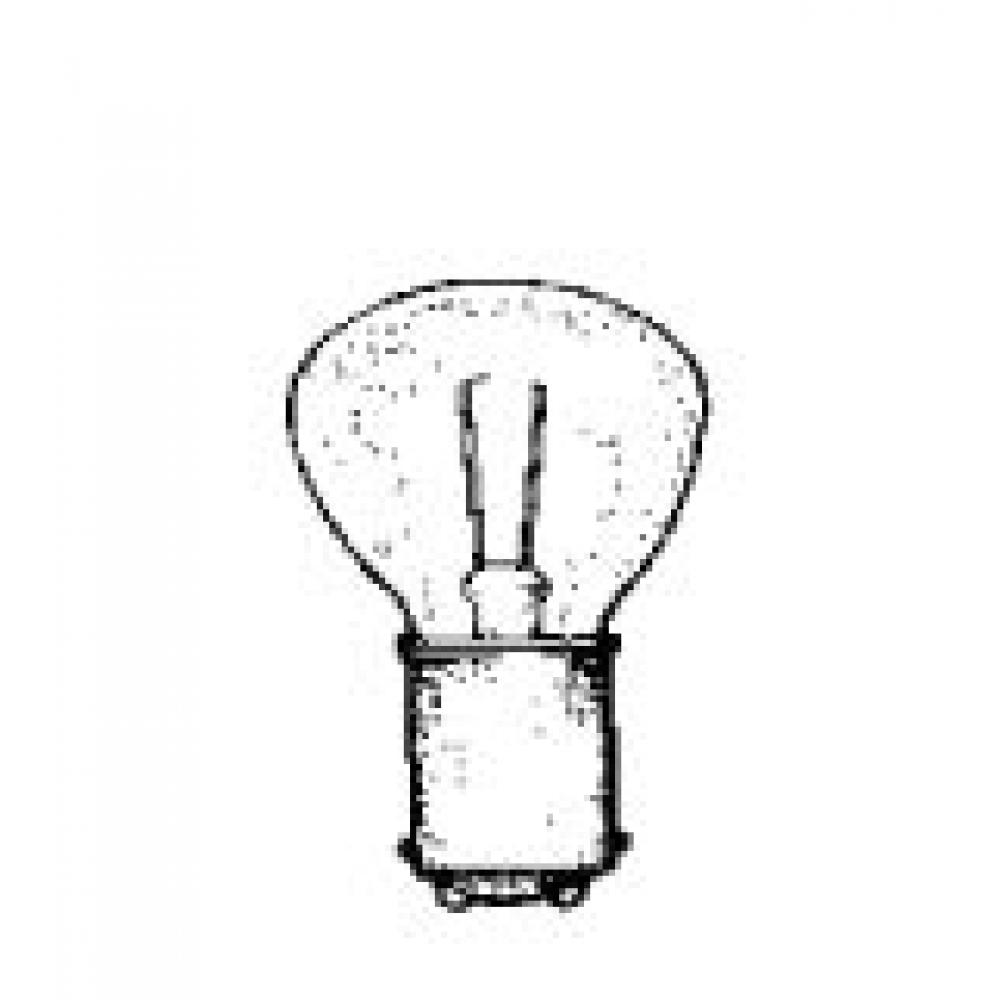 MINIATURE LAMP ANSI:1134 RP-11 6.2V 3.91A 24.24W BA15d CLEAR STD