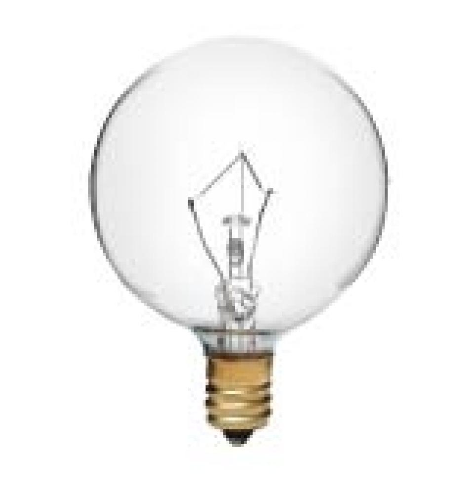 INCANDESCENT 10W G16.5 E12 130V CLEAR STD