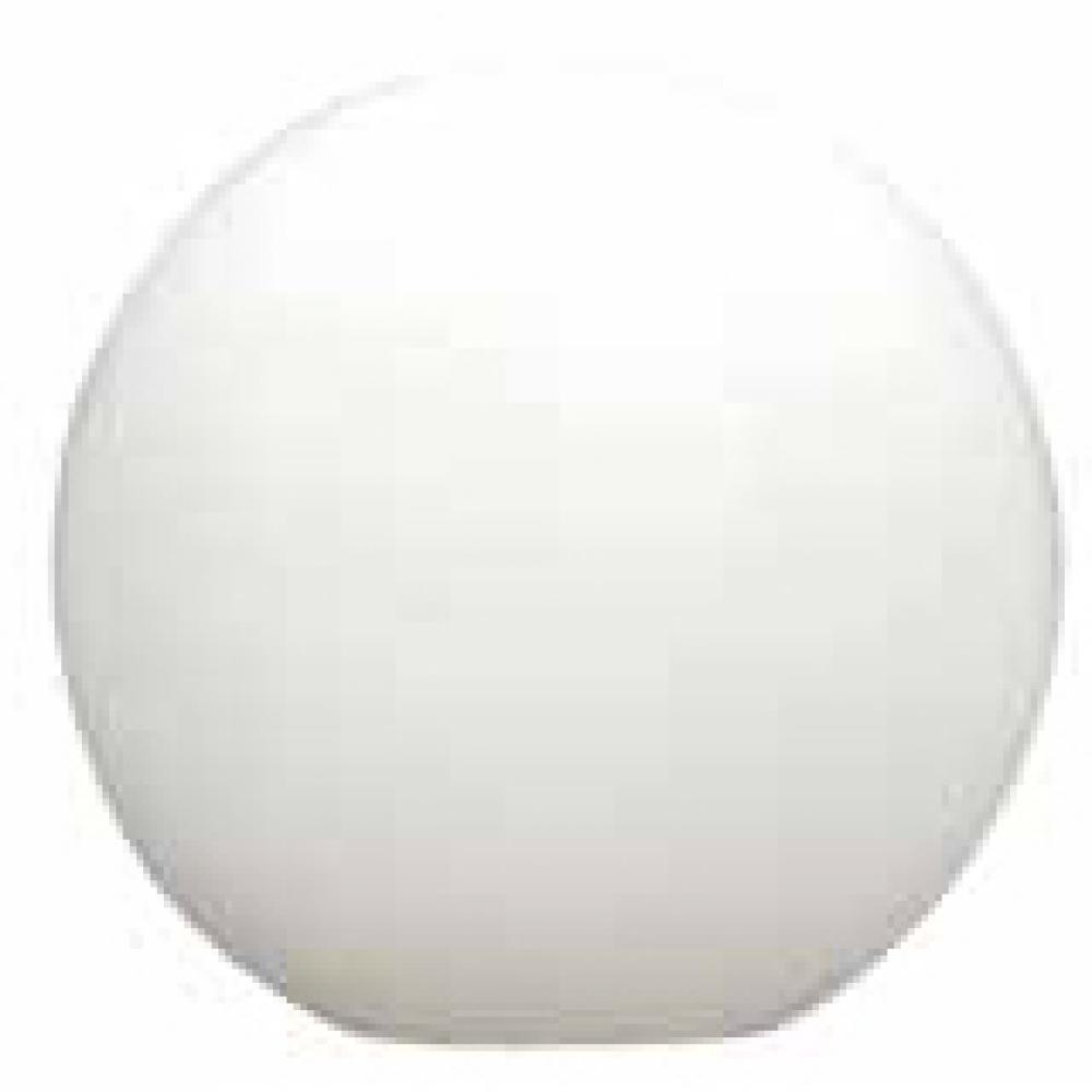 GLOBE 16in WITHOUT NECK 5.25in HOLE ACRYLIC WHITE STD