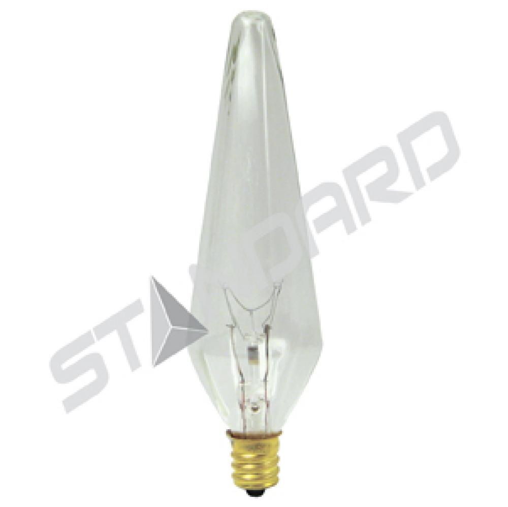 INCANDESCENT HEXAGONAL 60W HX10 E12 130V CLEAR STD