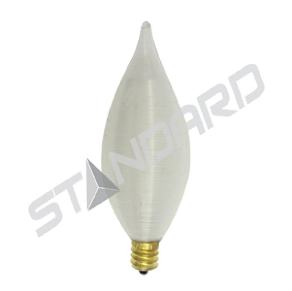 INCANDESCENT SILK 25W C11 E12 130V SATIN WHITE STD