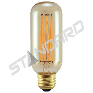 LED Filament Lamp T14 E26 Base 6W 120V 22K Victorian Style Spiral Dim St andard