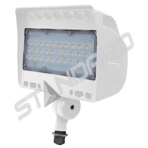 LED FLOODS 12W 1270L 120-277V 3000K 120° KNUCKLE WHITE