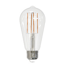 Stanpro (Standard Products Inc.) 67162 - LED Filament Lamp ST19 E26 Base 7W 120V 27K 800LM Clear Vertical Dim Sta ndard