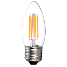 Stanpro (Standard Products Inc.) 67752 - LED Filament Lamp B11 E26 Base 4W 120V 27K 350LM Clear Vertical Dim Stan dard DESIGN