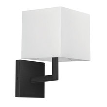 Dainolite 77-1W-MB-WH - 1LT Wall Sconce, MB w/ WK Shade