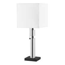 Dainolite DM231-MB - 1LT Incandescent Table Lamp, MB w/ WH Shade