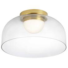 Dainolite NAD-1210LEDFH-AGB - 10W Flush Mount, AGB w/ CLR Glass