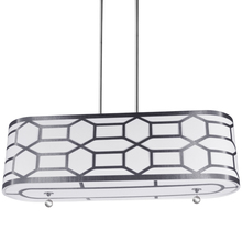 Dainolite PEM-344HP-PC-SV - 4LT Horizontal Pendant, Silver