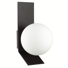 Dainolite VMT-81W-MB - 1 Light Halogen Wall Sconce, Matte Black w/ Opal White Glass