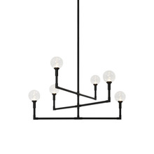 Matteo Lighting C64806BKCL - Candlestix Chandelier