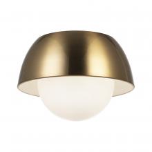 Matteo Lighting M11311AGOP - 1 LT Ø13” x 9”H "WATSON" AG CEILING MOUNT - OPAL GLASS E26 60W