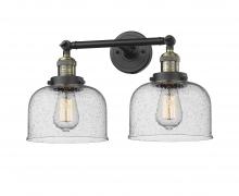  208-BAB-G74 - Bell - 2 Light - 19 inch - Black Antique Brass - Bath Vanity Light