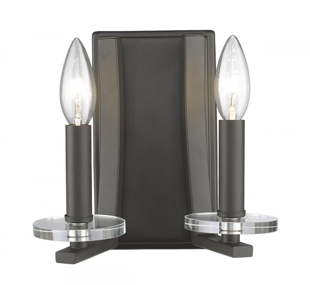 2 Light Wall Sconce