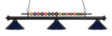 Z-Lite 170MB-MNB - 3 Light Billiard