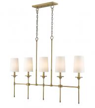 Z-Lite 3033-5L-RB - 5 Light Linear Chandelier