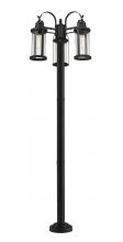 Z-Lite 569MP3-567P-BK - 3 Light Outdoor Post Mounted Fixture