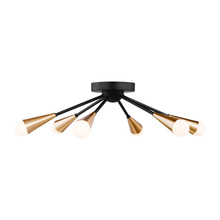 Generation Lighting 7000606-848 - Clive Six Light Semi-Flush Mount