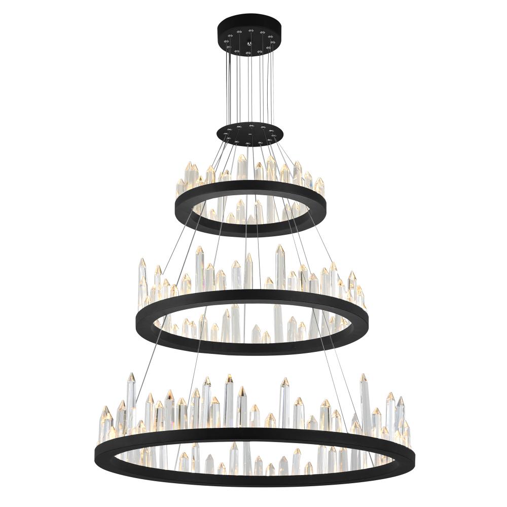 Juliette LED Chandelier With Black Finish