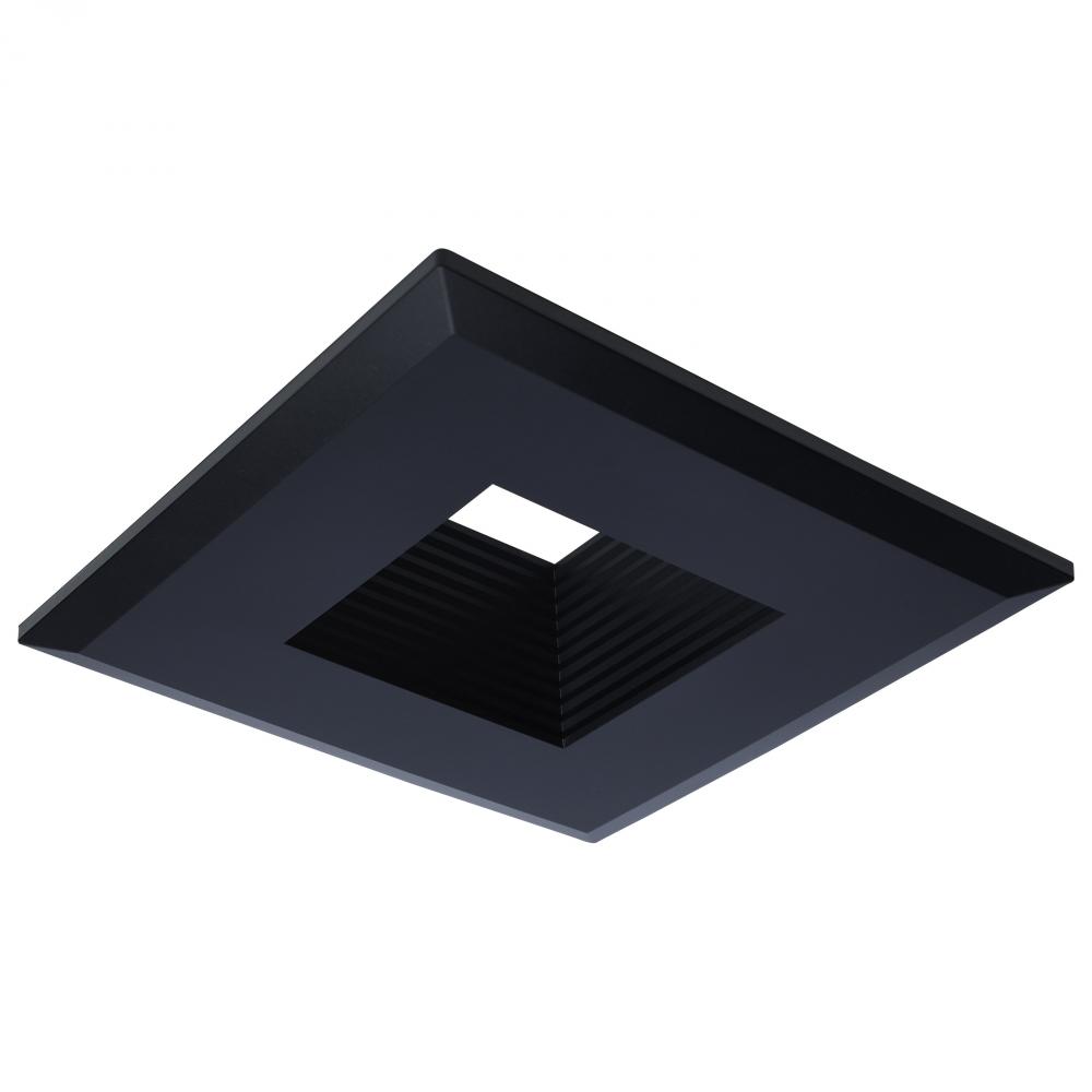 Deep Baffle Trim; 5/6 Inch Square; Black Finish