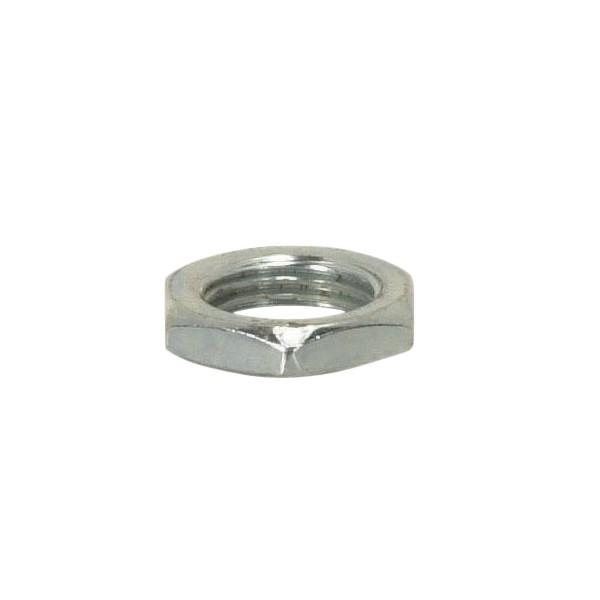 Steel Locknut; 1/8 IP; 9/16" Hexagon; 1/8" Thick; Unfinished