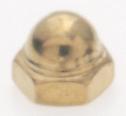 Cap Nut; 8/32; Brass Plated Finish