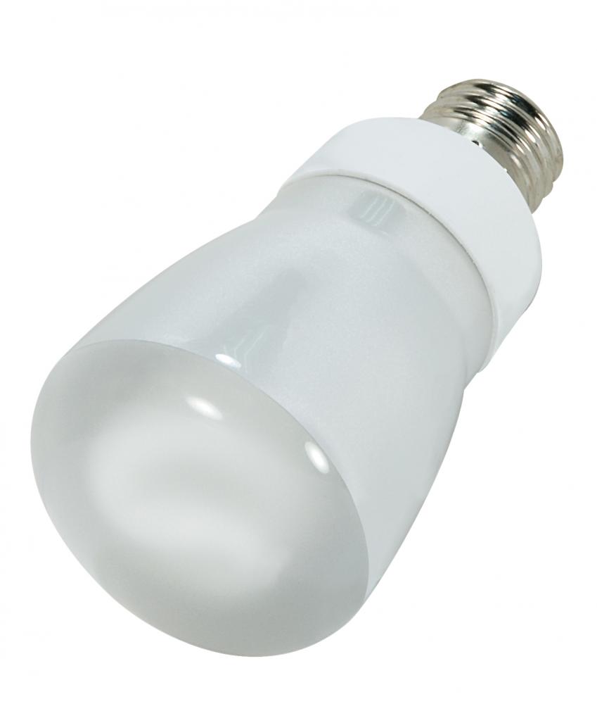 5 Watt; R20 Compact Fluorescent; 2700K; 82 CRI; Medium base; 120 Volt; Shatter Proof