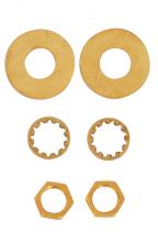 Satco Products Inc. S70/628 - 6 Assorted Steel Washers; 1/8 IPS