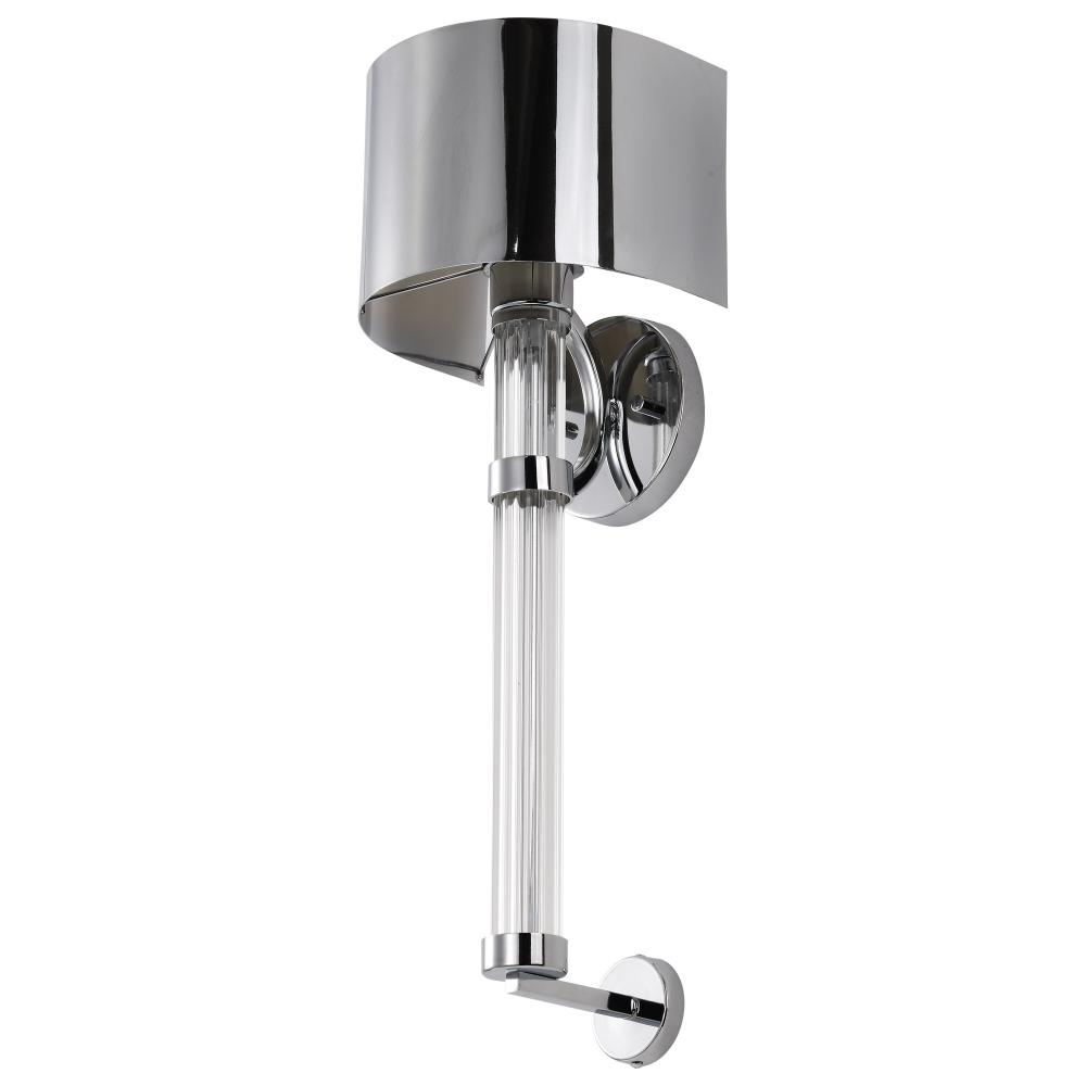 Teagon 1 Light Wall Sconce; Polished Nickel Finish; Metal Shade